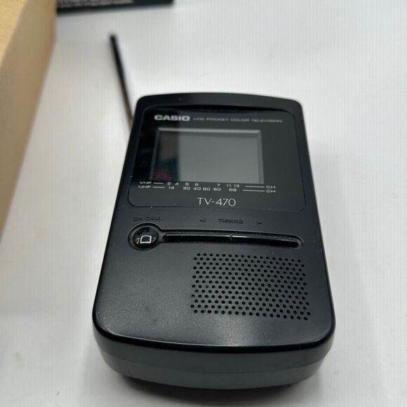 VTG Casio Super Crystal Vision 2.5" Portable Color TV EV-510 in box antenna - Picture 6 of 10